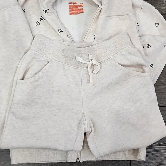 [Bundles] 3-Pack Girls Fleece Hoodie Sweatpants Set Cat&Jack Reebok - Picture 8 of 15